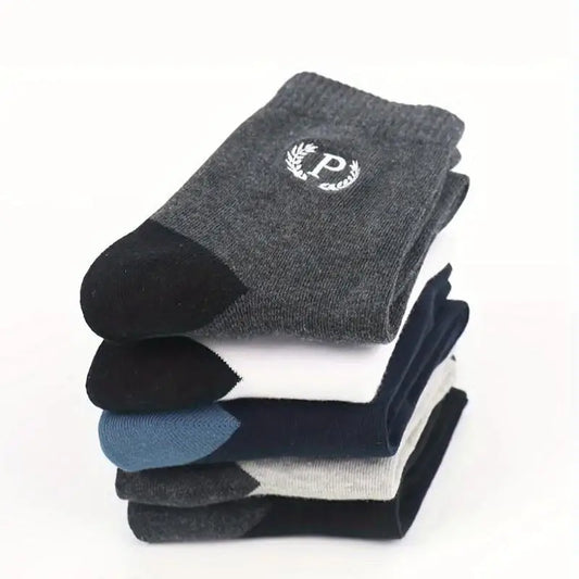5 Pairs Men's Crew Socks