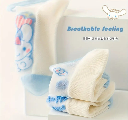 Breathable kids socks