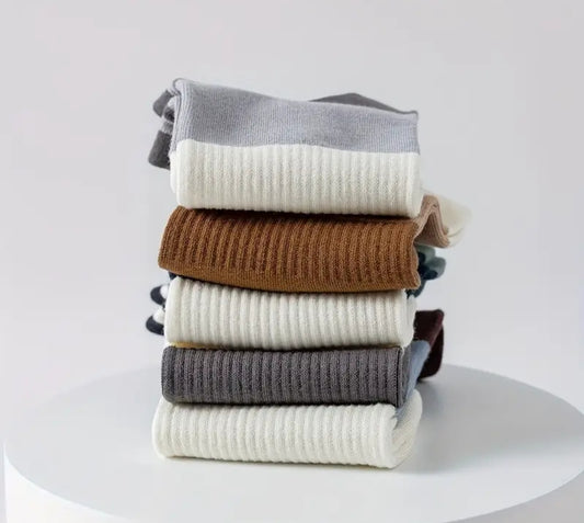 Men'S 2025 New Color Block Short Socks
