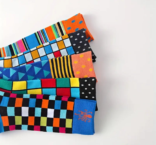 Trendy Geometrical Colourful Socks
